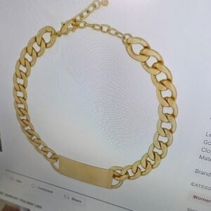 Uncommon James Gold Chain Necklace  choker necklace . 16 inches NWT/Box